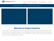 Tablet Screenshot of projectcreations.net